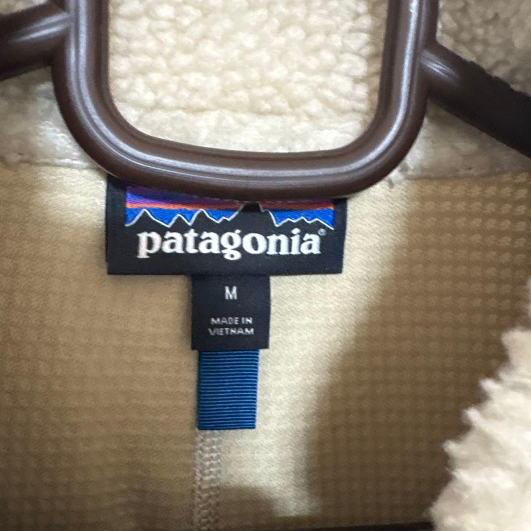 patagonia ベージュ ネイビー ベスト M