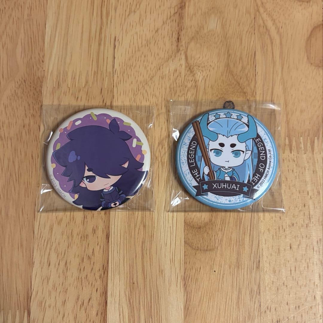 羅小黒戦記 DECOTTO アニメイトカフェ ごちきゃら 風息 虚淮 缶バッジ