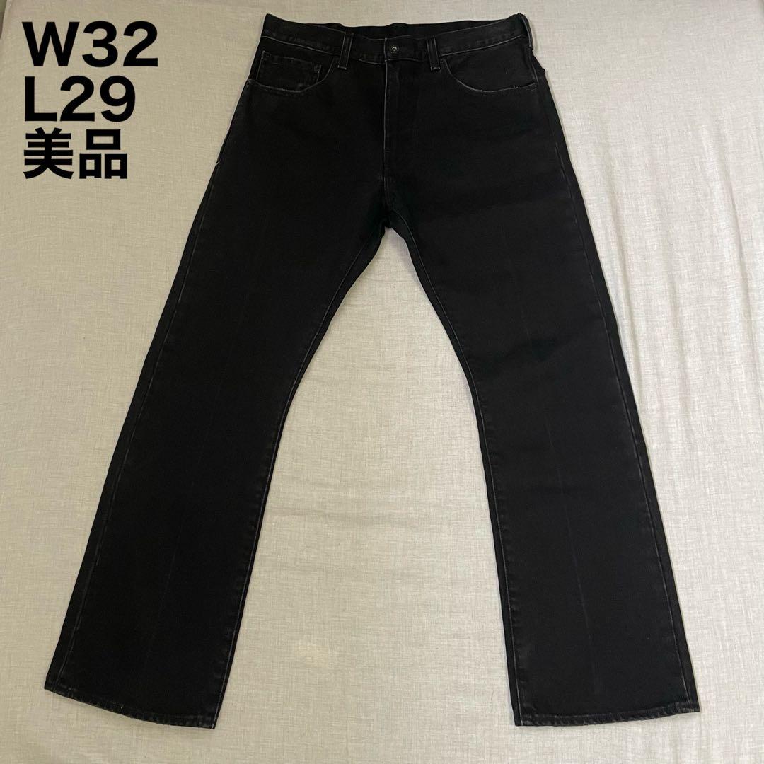 【美品】リーバイス エディフィス 別注 517 ブラックW32 フレアパンツ