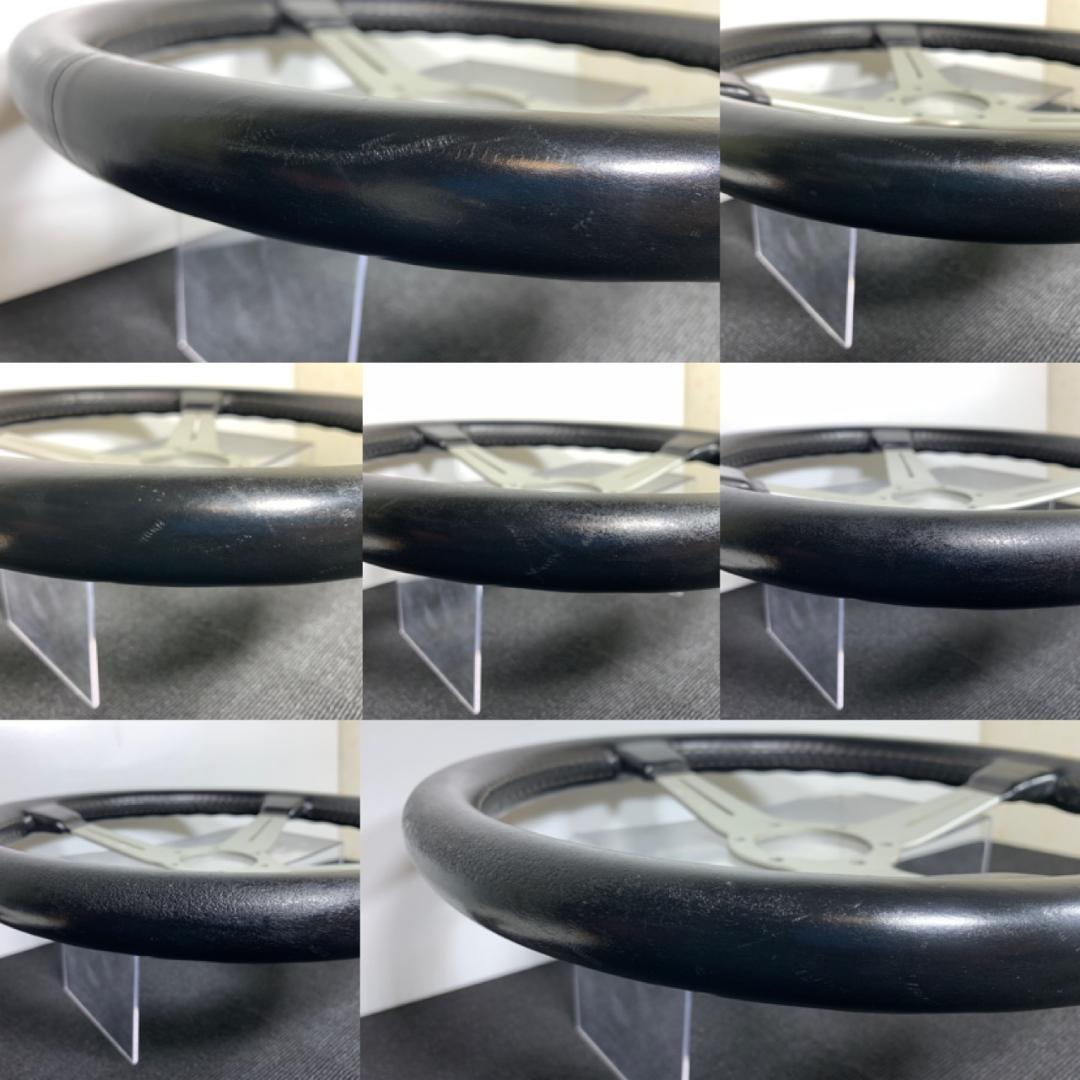 ナルディ クラシック ブラックレザー シルバースポーク 正規 FET 36φ