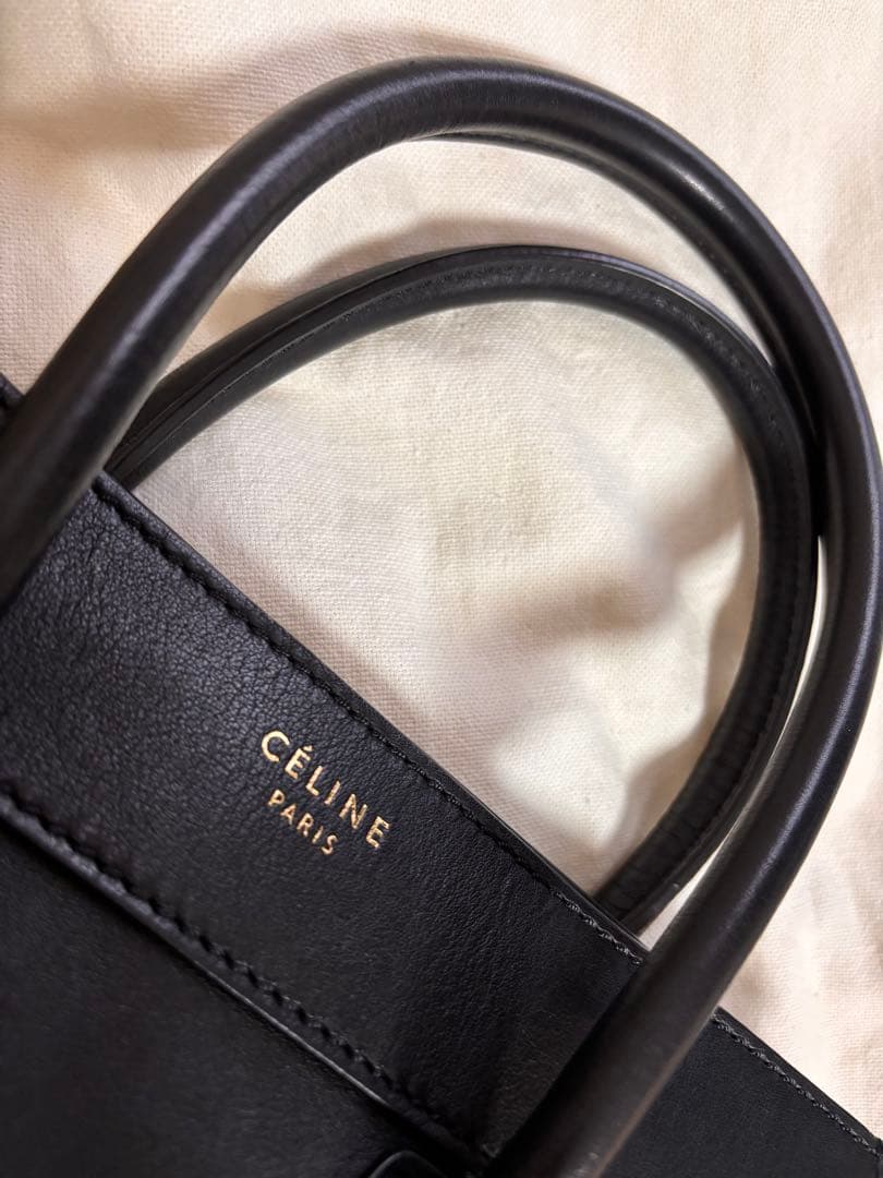 美品CÉLINE セリーヌ ラゲージ マイクロショッパー ハンドバッグ