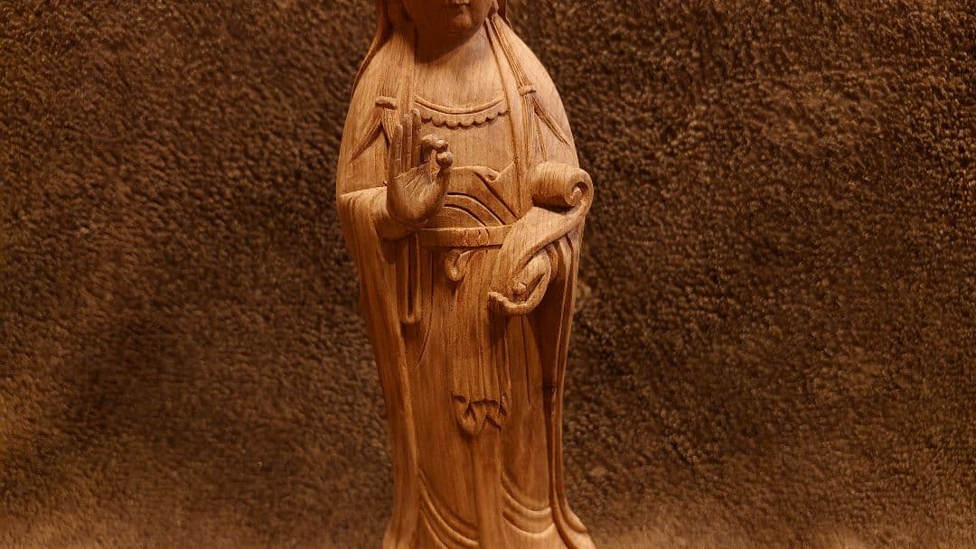 観音　観音様　井波彫刻　井波　仏教美術　仏教　江戸期　一体