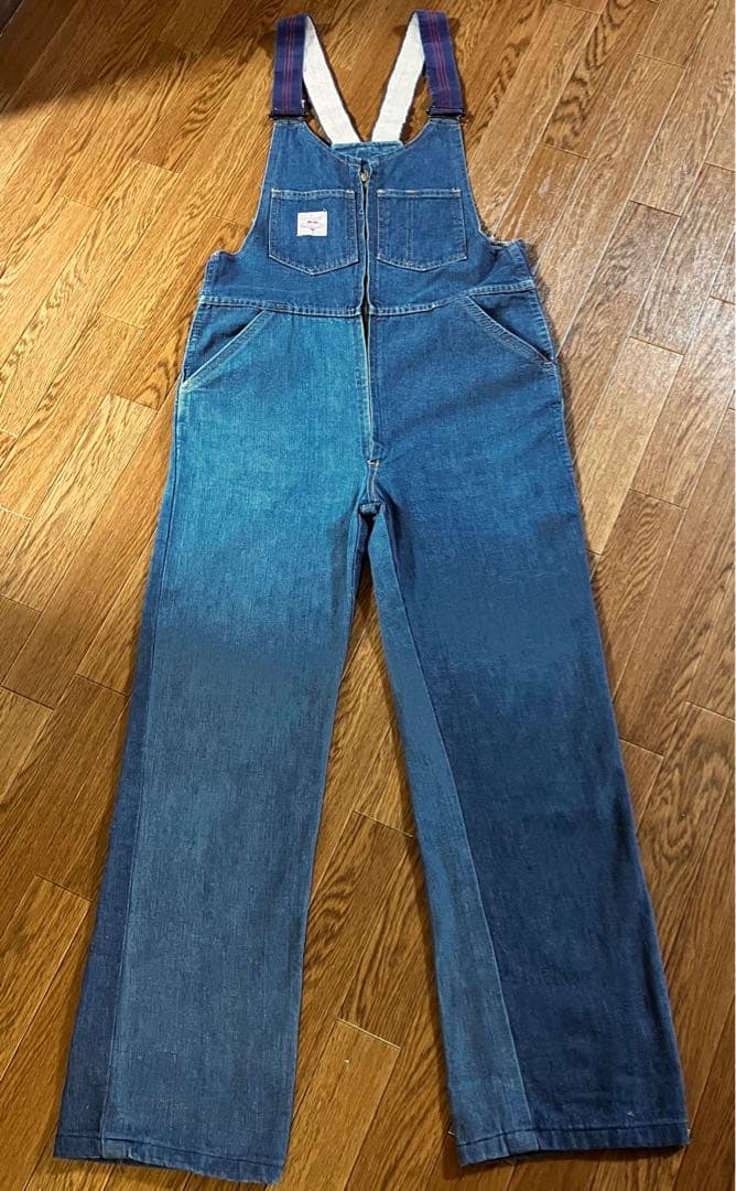 【デッド級】50s カーハート ハートタグ デニムオーバーオール 34インチ