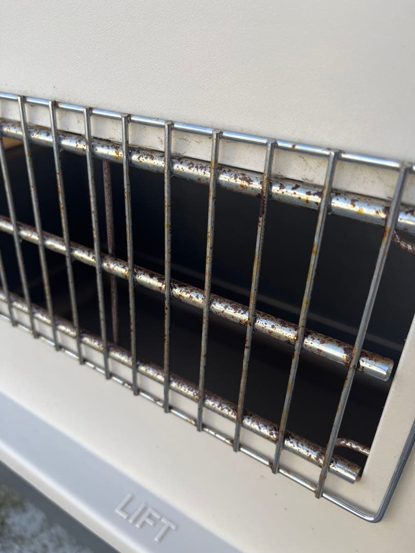 大型犬用ケージ ホワイトとグレー