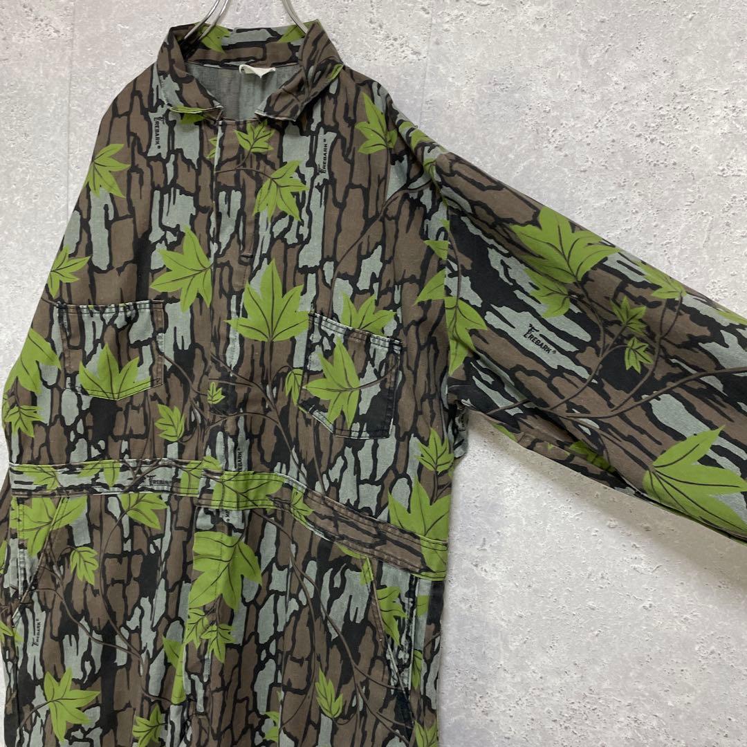 TREBARK 80〜90s USA製カモフラージュ　つなぎオールインワン2XL