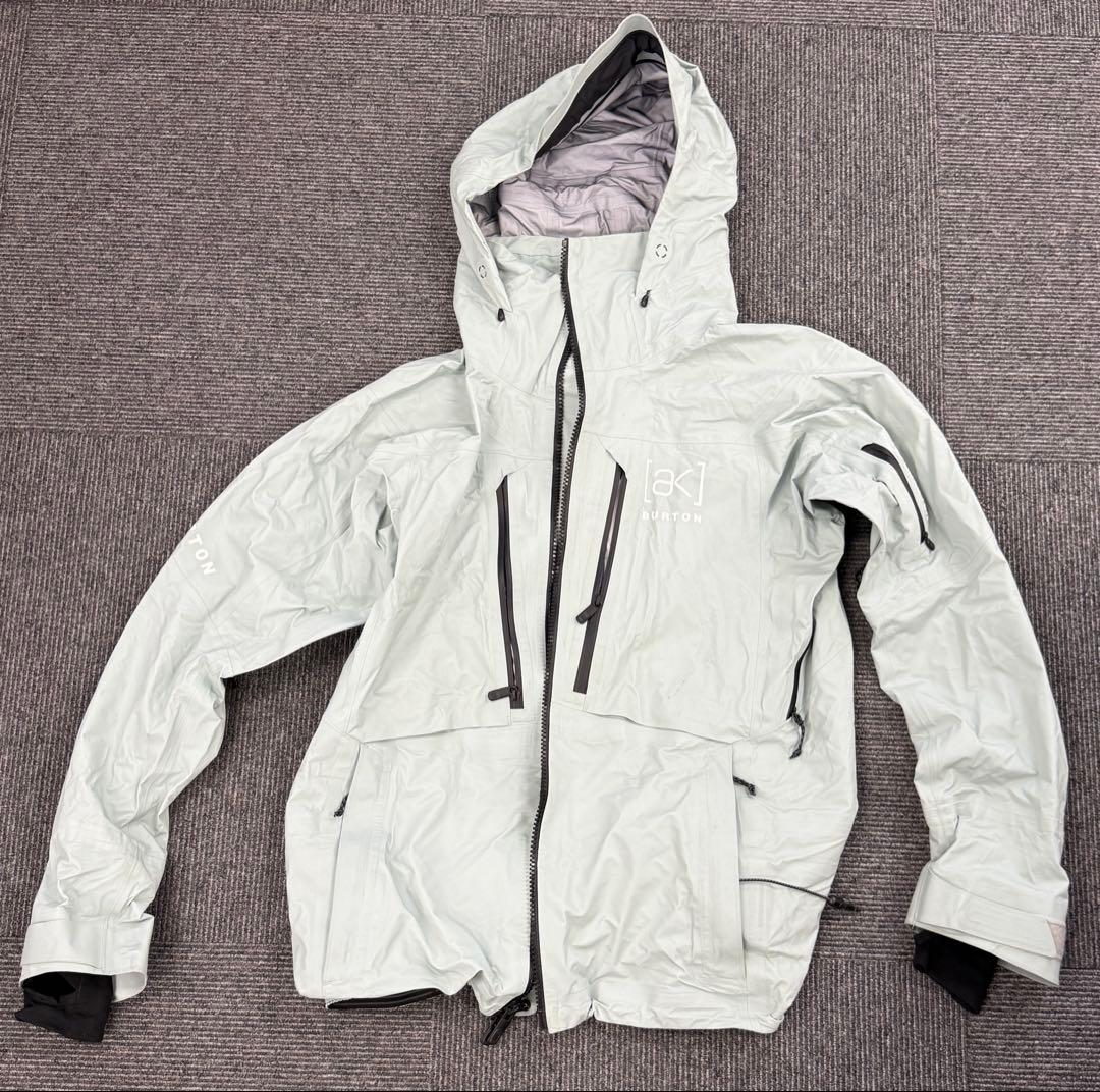 [ak] BURTON スノーボードジャケット M ライトグレー