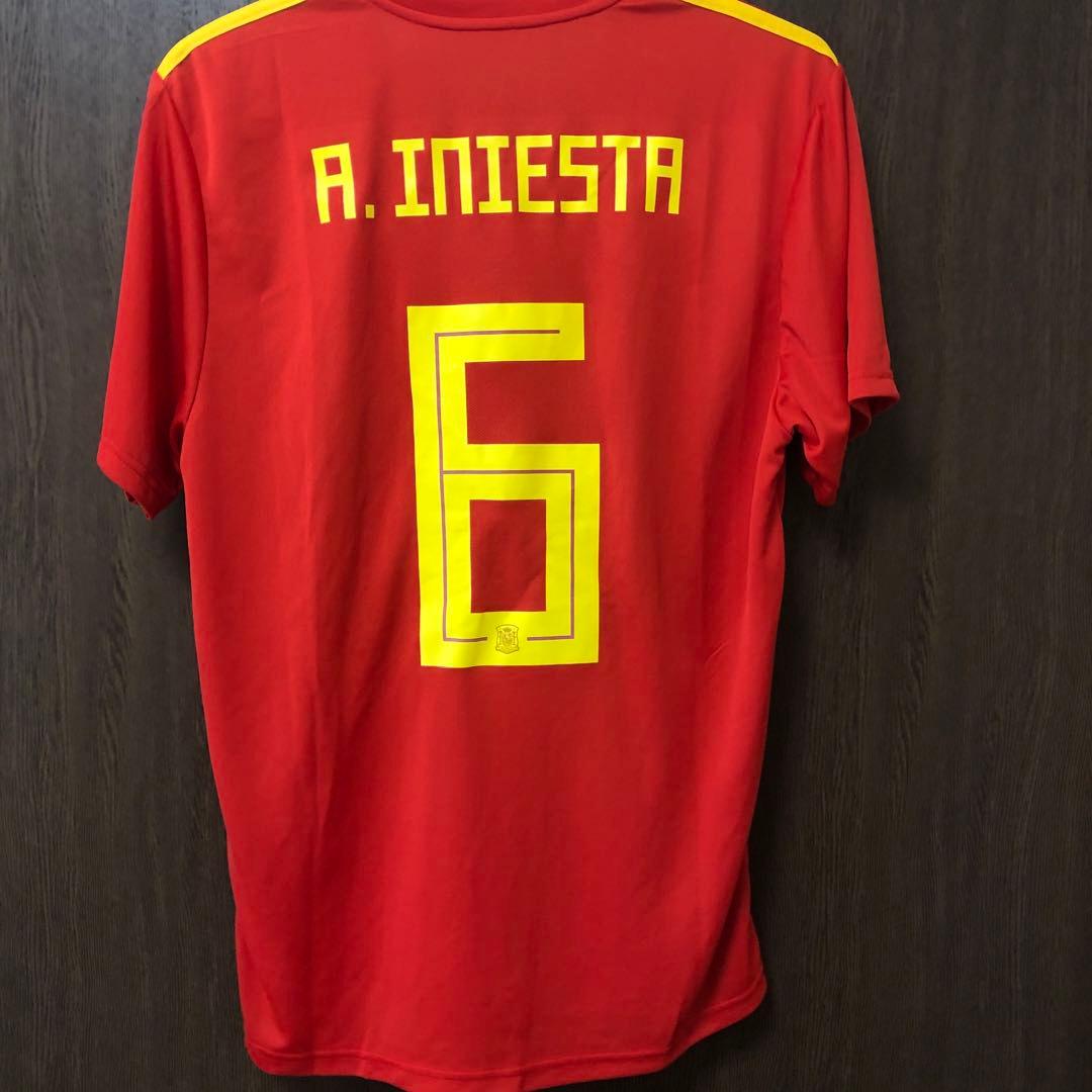 正規品　adidas スペイン代表 アンドレス　 イニエスタ 6番 シャツ L