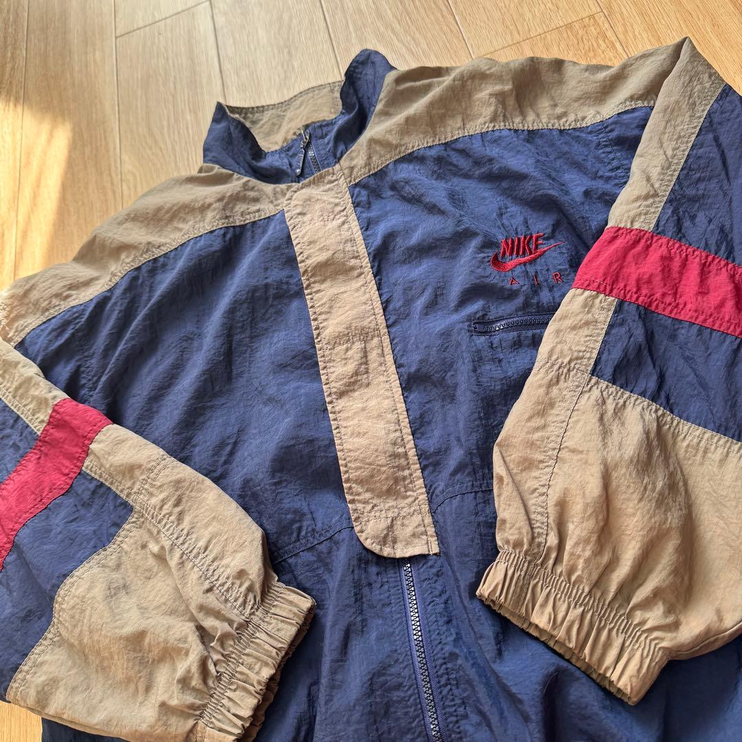 K*E様 NIKE AIR 90s 刺繍ロゴ ナイロンジャケット L