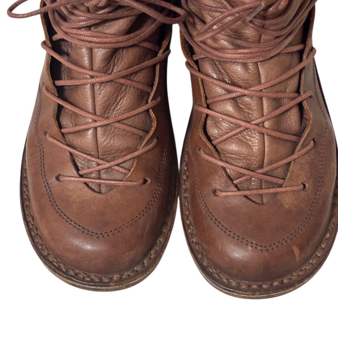 【外観美品】trippen トリッペン　レースアップブーツ　バックジップ　37