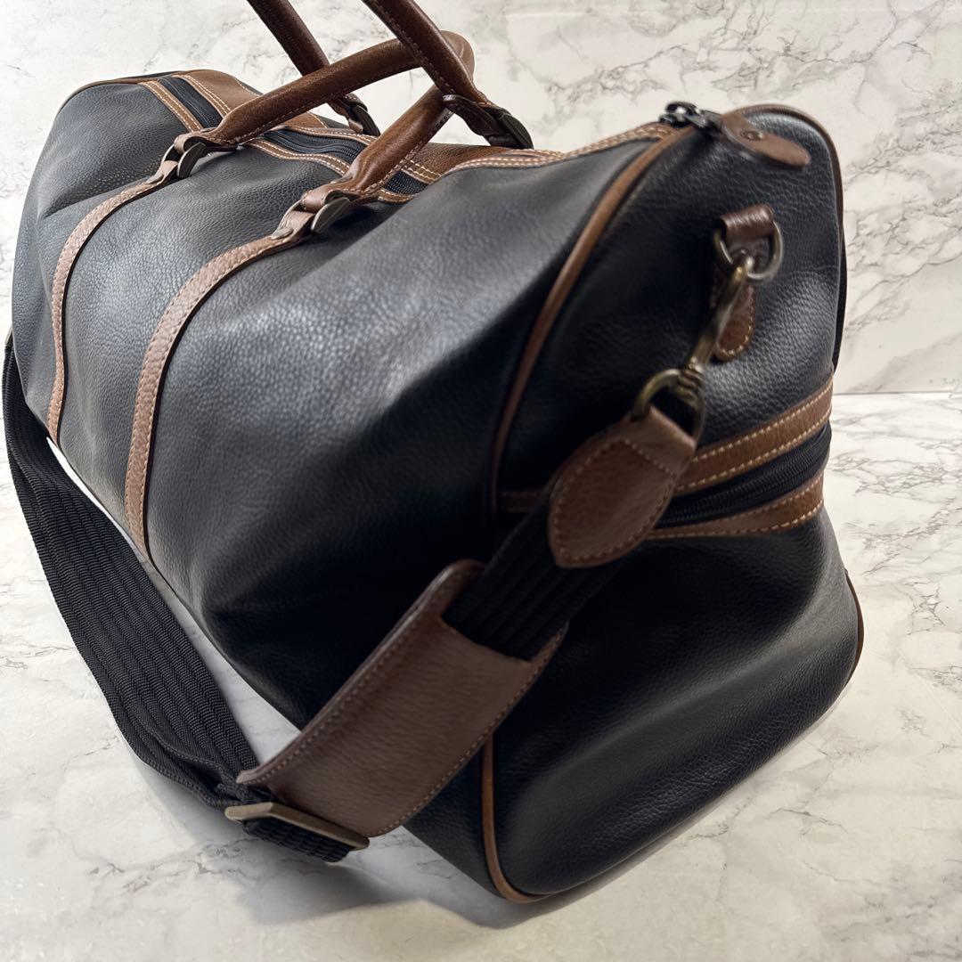 ヴィンテージ maruem マルエム 本革 レザー切替 ボストンバッグ 旅行
