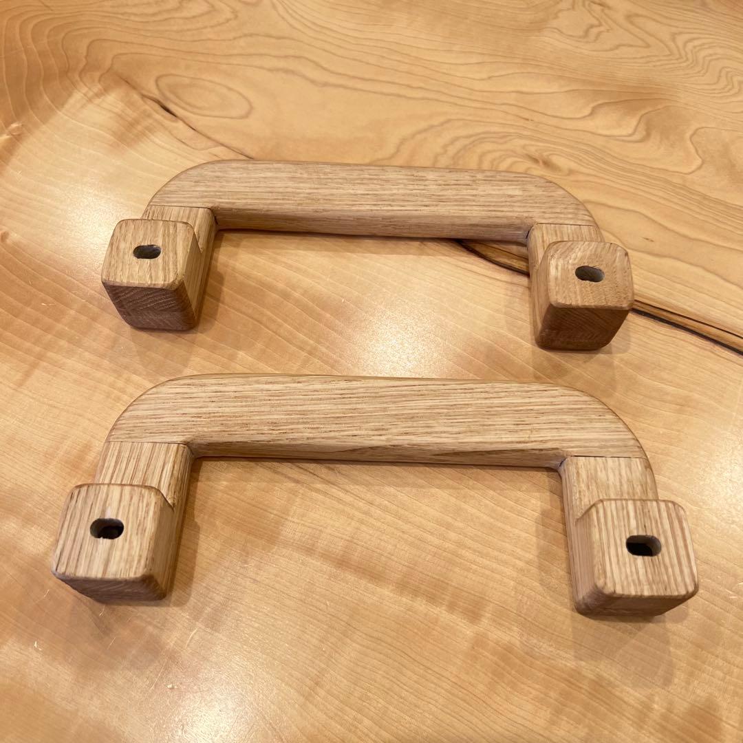 木製アシストグリップ3個(チェスナット) ハイエース用