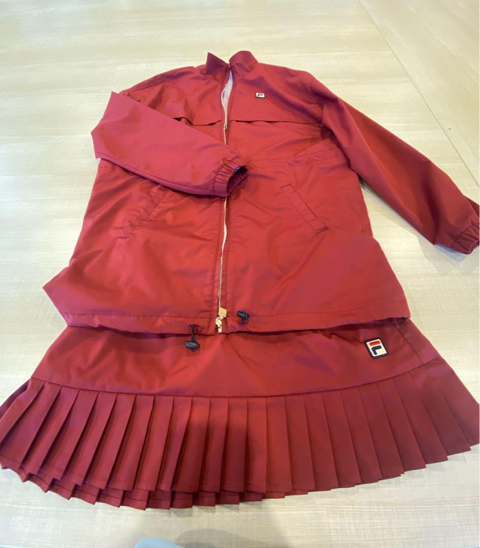 FILA テニスウェア ウィンドブレーカー プリーツスコート XLセット