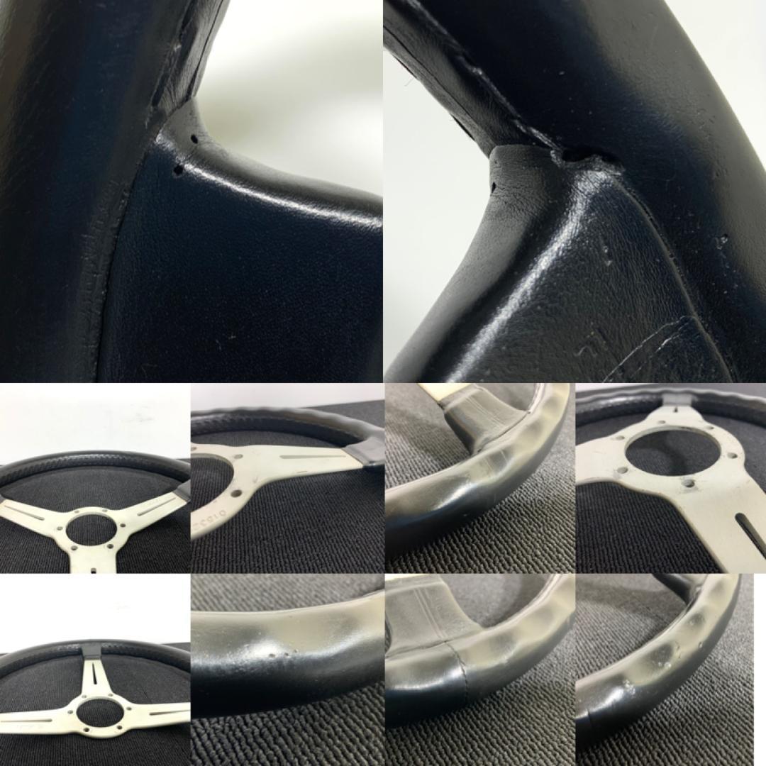ナルディ クラシック 36パイ シルバー ブラックレザー 正規 ステアリング
