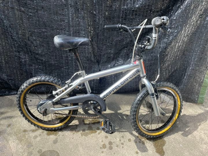 キッズ用BMXドッペルギャンガー16インチシルバーメッキ