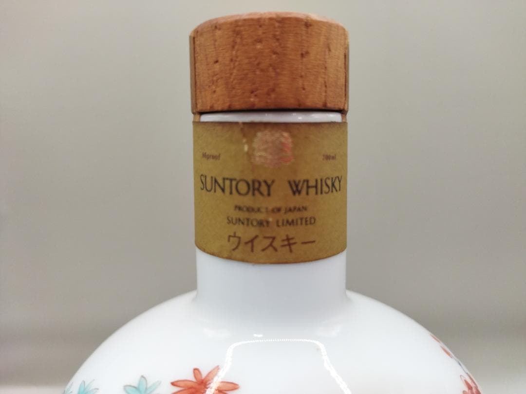 未開栓 サントリー ウイスキー 43% 有田焼ボトル 岩尾對山窯 1240g