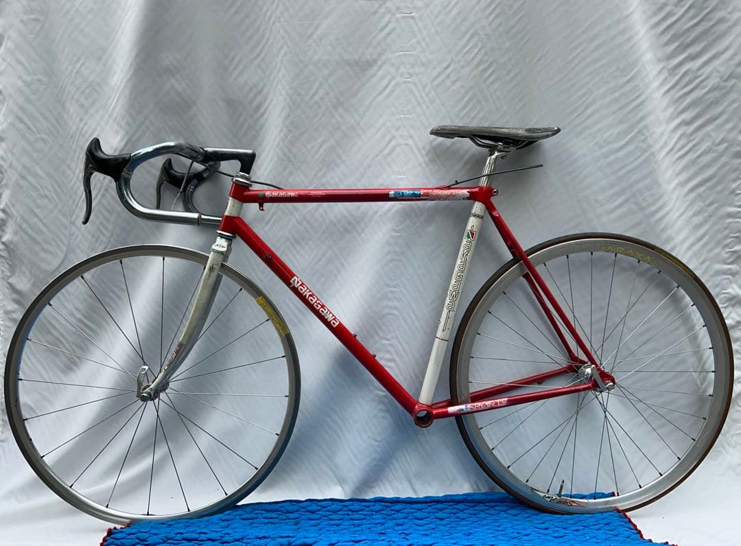 NAKAGAWA ナカガワ クロモリロード ビンテージ 52 赤/白 現状渡し
