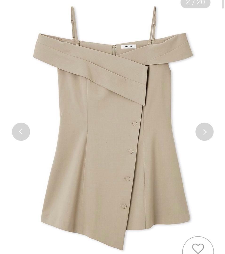 FRAY I.D 2WAYオフショルペプラムブラウス