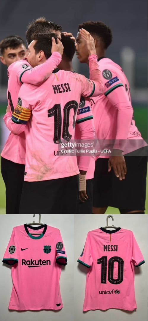 選手支給バルセロナ メッシ 20-21 ユニフォーム CL