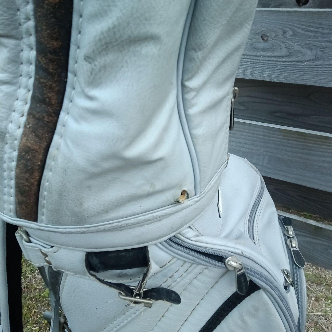 タイトリスト　本革　Titleist ホワイト キャディバッグ