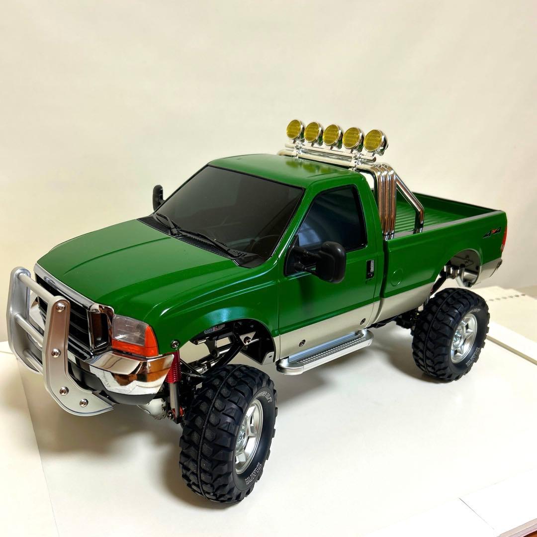 タミヤ1/10RC フォードF-350 ハイリフト完成品フタバプロポ組み込み