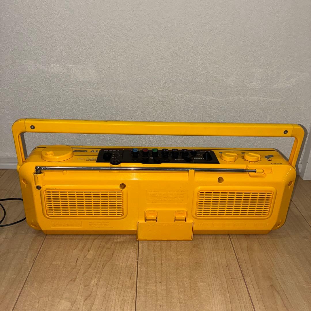 SONYSPORTS ソニー ラジカセ CFS-V75 イエロー ジャンク