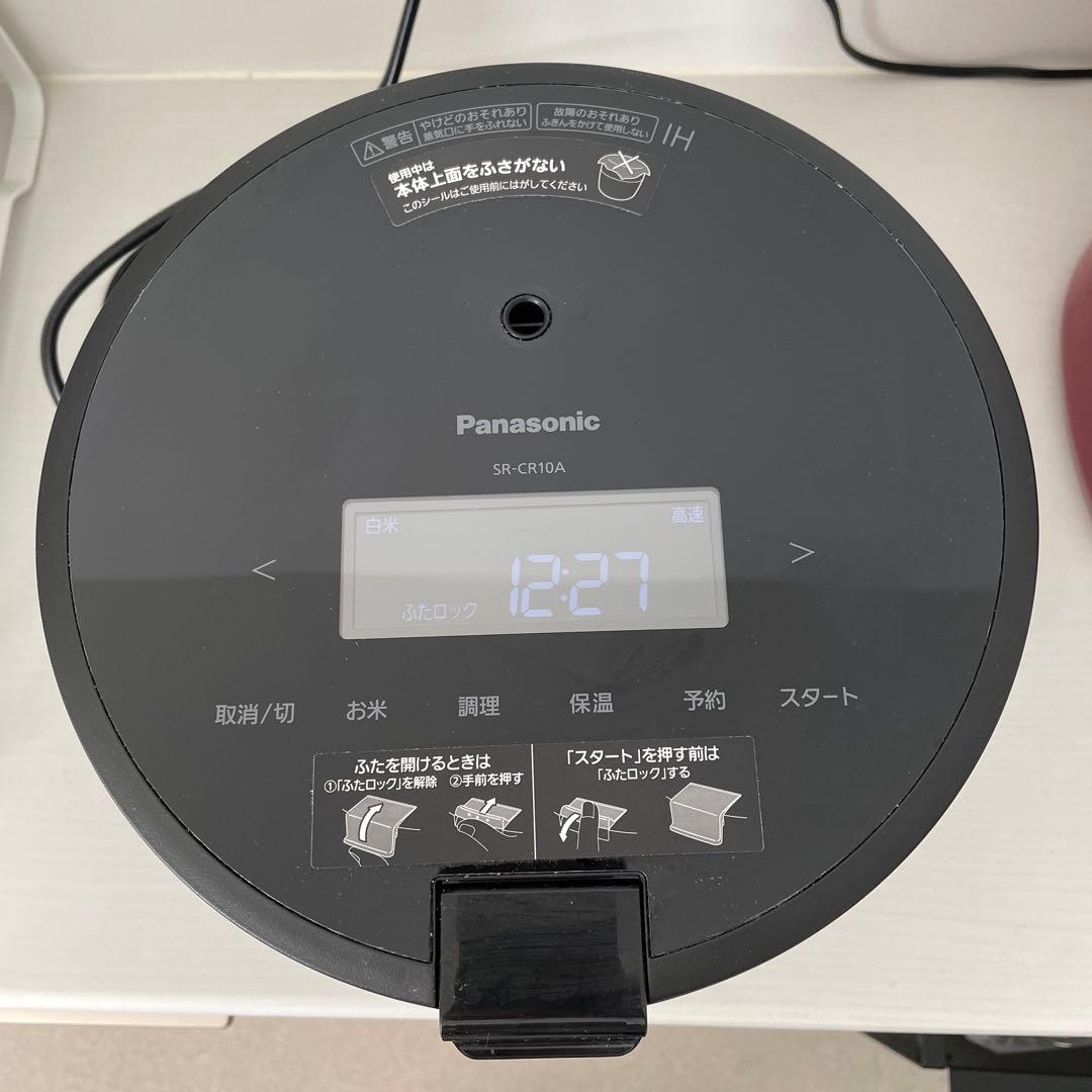 Panasonic SR-CR10A 炊飯器 ブラック