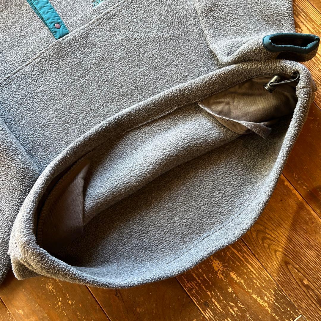 極美品USA製★ L.L.bean フリース スナップＴ★80s~90s