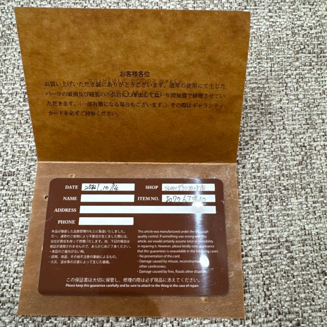 SLOW スロウ コードバン カードケース