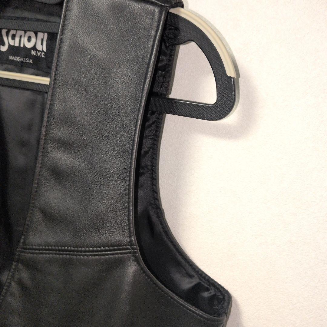 SCHOTT レザーベスト USA製 Mサイズ