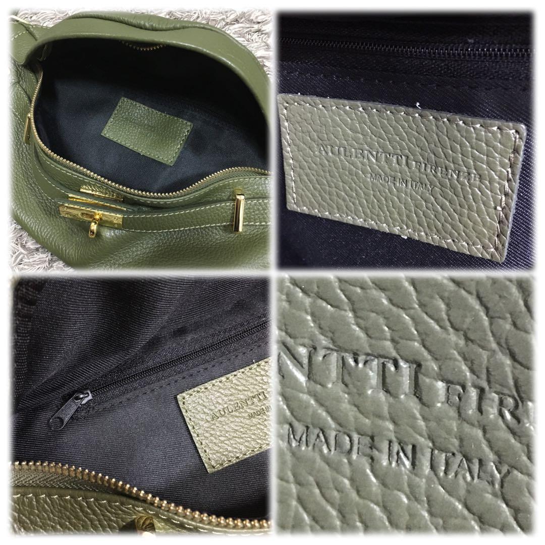 AULENTTI♫ オリーブグリーン ボディバッグ