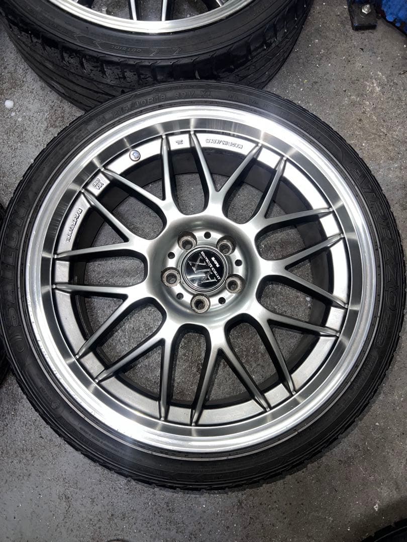 ケン坊さん専用RAYS MM-X pcd100 7.5j +52 プリウス