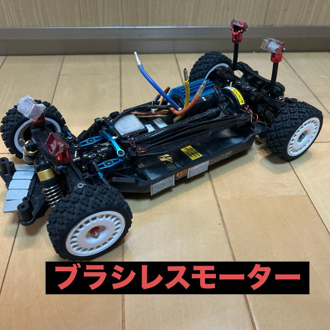 タミヤTT02シャーシ　サーボ、ブラシレスモーター付き