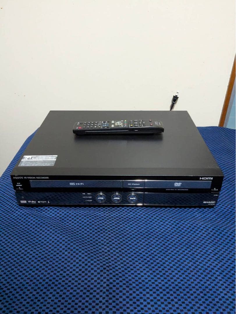 SHARP AQUOS DVDレコーダー リモコン付き