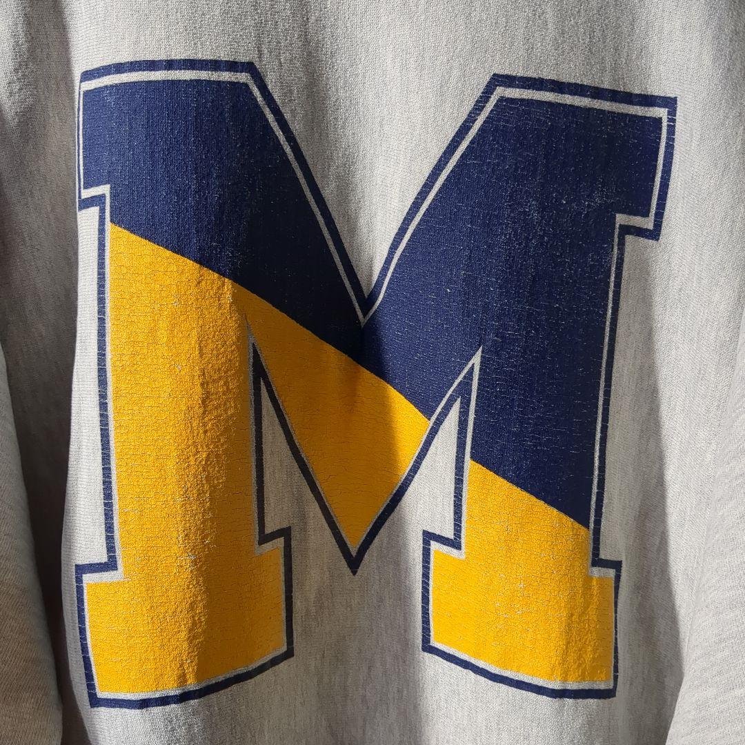 チャンピオン リバースウィーブ ミシガン 両面 スウェット 90s USA製