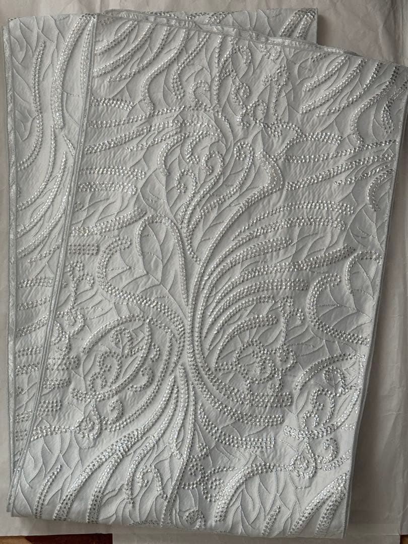 KIYO　大人兵児帯【水紋】　【スノーホワイトプラチナシルバー】のセット