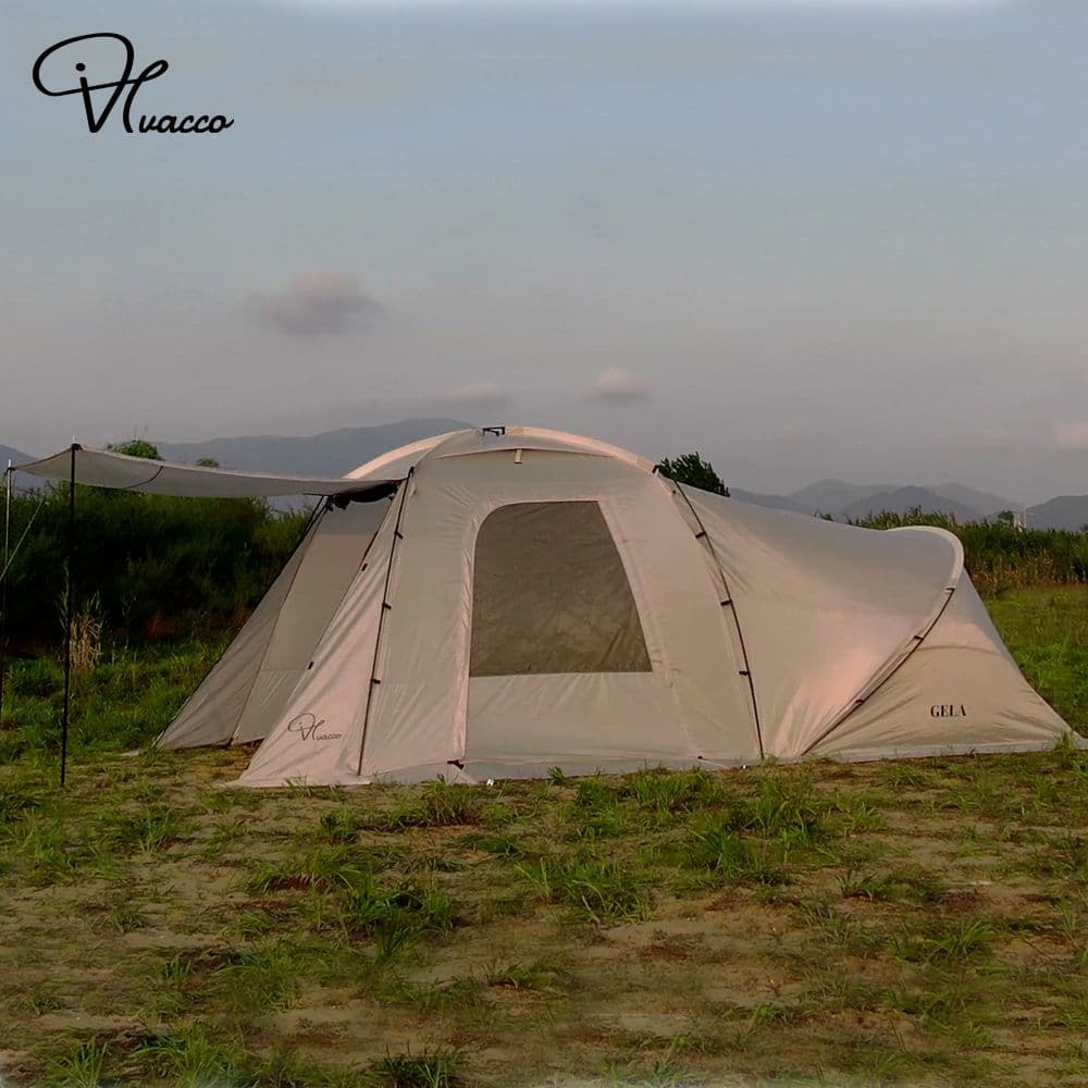 VIVACCO ホワイト 2ルームテントキャンプテント (新品)