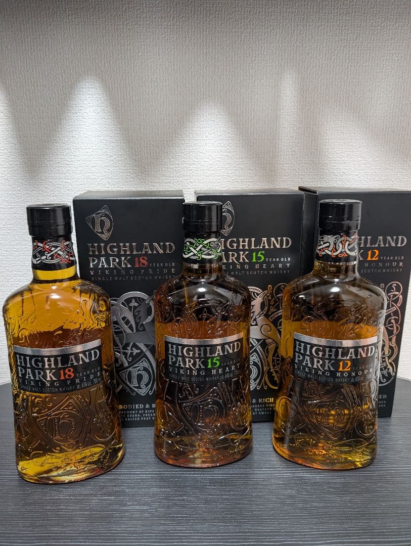 【本日限り値下げ】ハイランドパーク3本セット(18年15年12年)