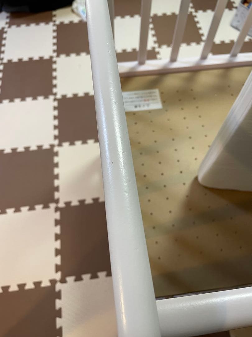 あわイロ　ベビーベッド　ピンク　マットレス付き