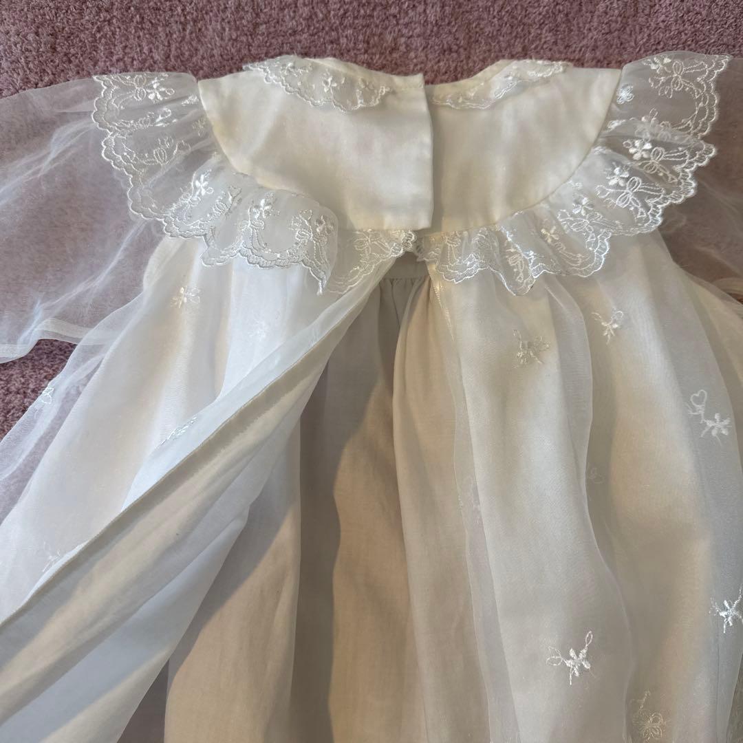 familiar ファミリア ベビードレス 帽子付き