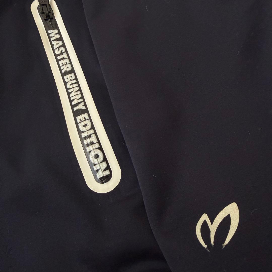 裏起毛　マスターバニー　ジャケット　ブルゾン　M〜L相当　紺　濃紺　ネイビー　4