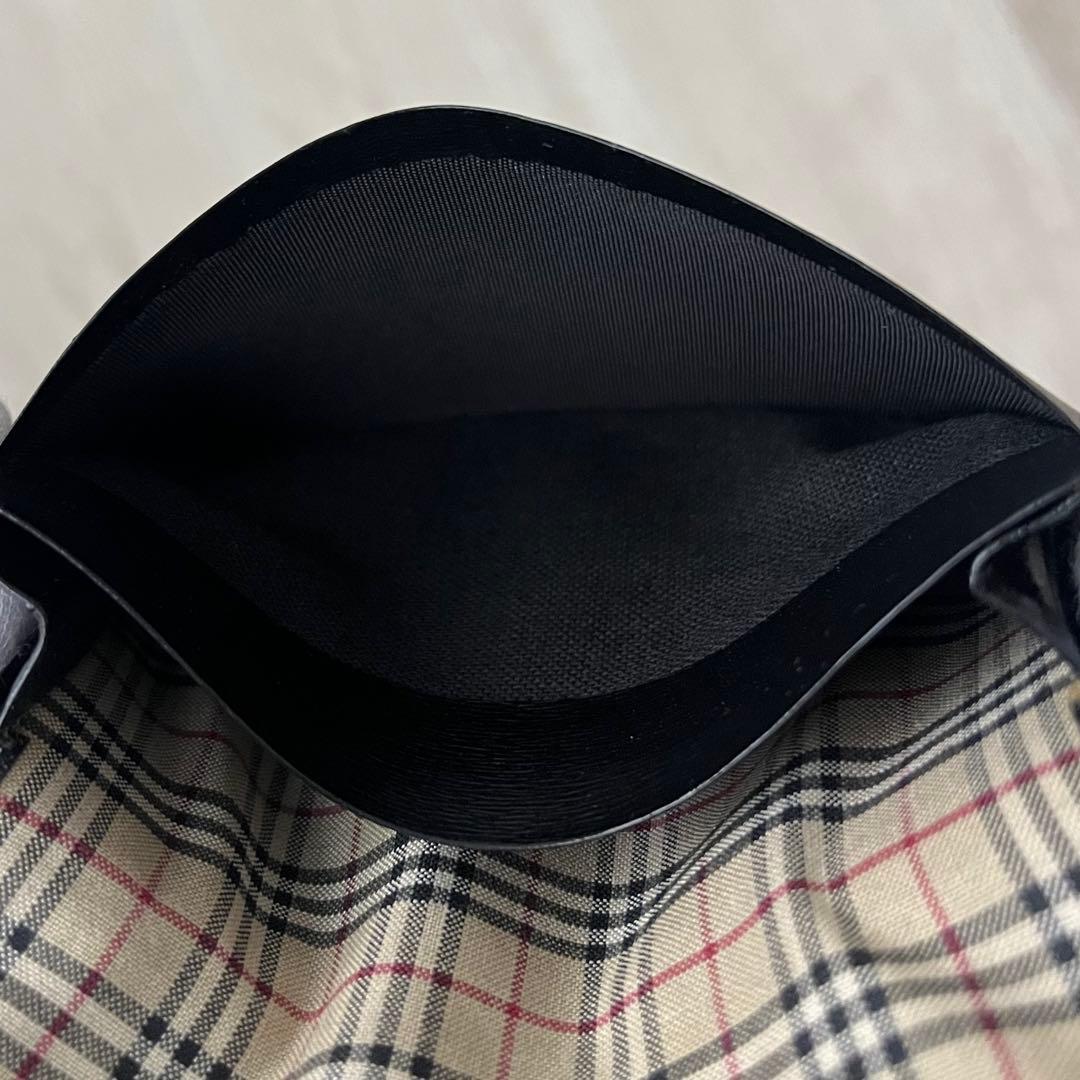 BURBERRY 黒 レザー 名刺入れ カードケース ID パスケース