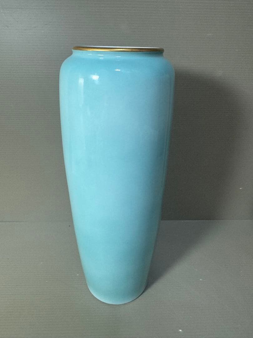 2349 深川製磁　色絵彩磁　金彩　花瓶