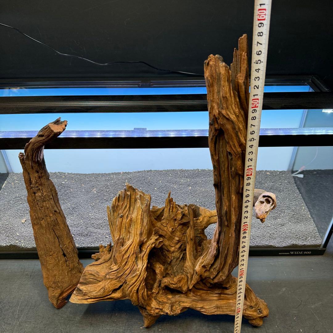 MRW-7288 特大赤系流木　2本セット　90cm水槽用　アクアリウム