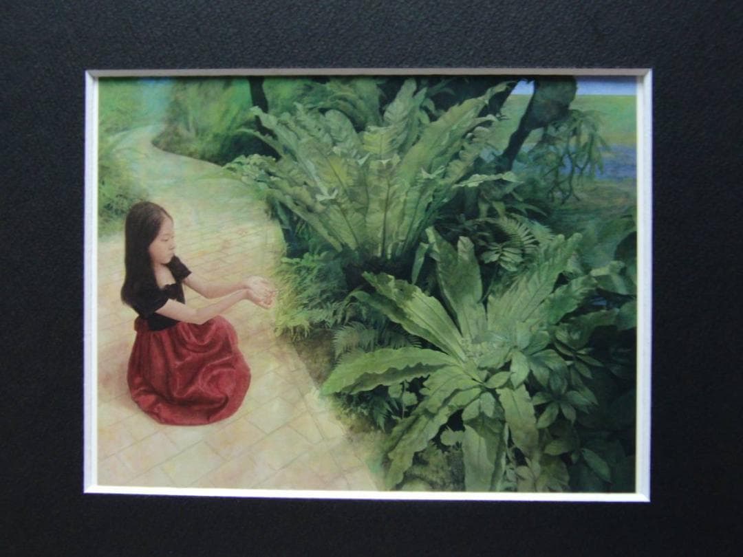 内藤定壽、【光の滴】、「希少な画集より、状態良好、新品高級額装付