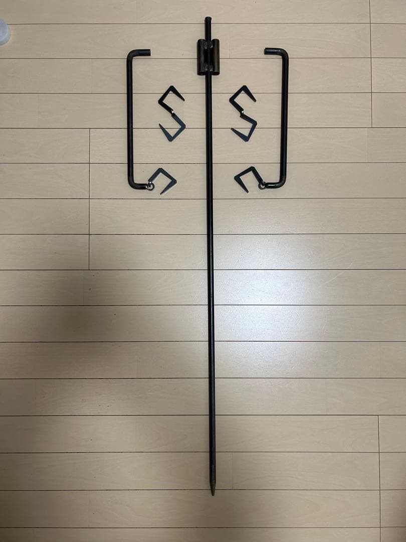 サンゾクマウンテン ショック ショックポール二股ロング鍵フック×2 山賊のS×2