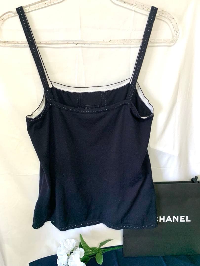 ✨CHANEL キャミソールNavy✨可愛い❣️✨サマー特価✨