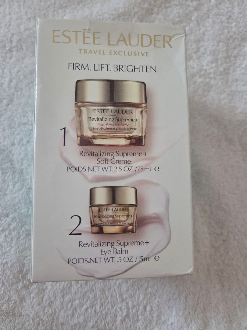 新品2点セット免税店エスティローダーシュープリームプラスクリーム&アイバーム