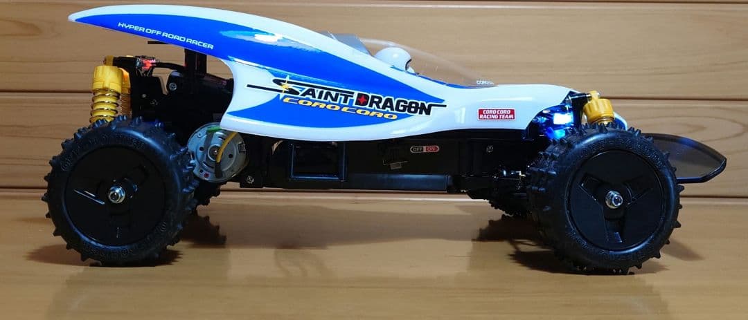 タミヤLEDセイントドラゴン＆三和プロポ＆バッテリー充電器・完成未走行品セット