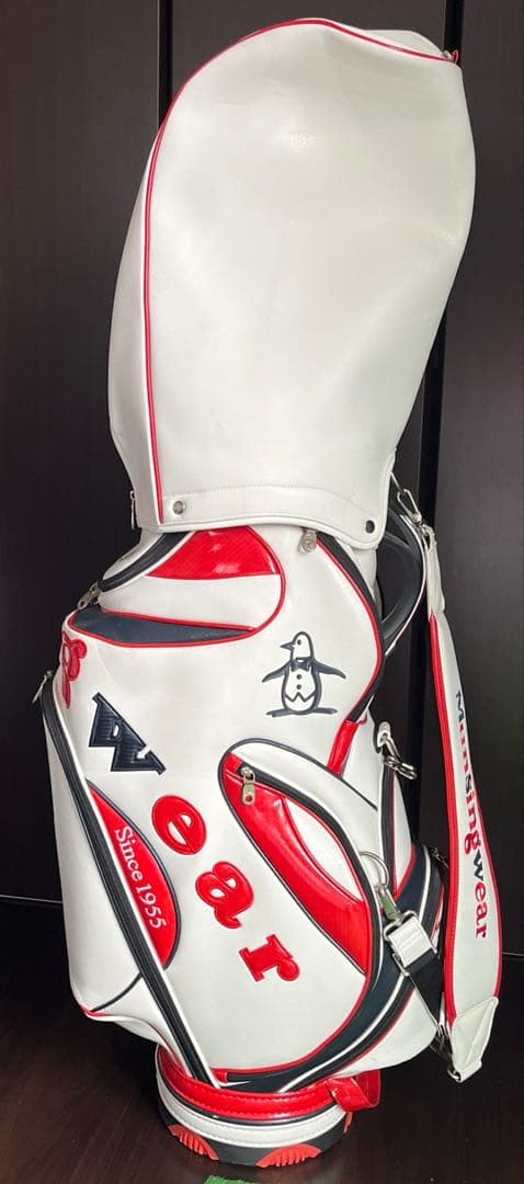 Munsingwear キャディバッグ ホワイト/レッド