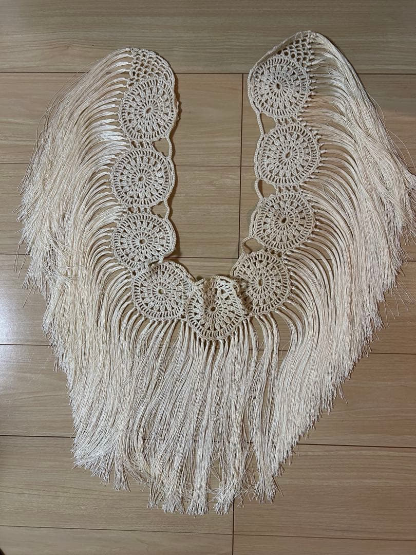 フラメンコ シージョ オフホワイト　クロチェ　SONIA JOHNES